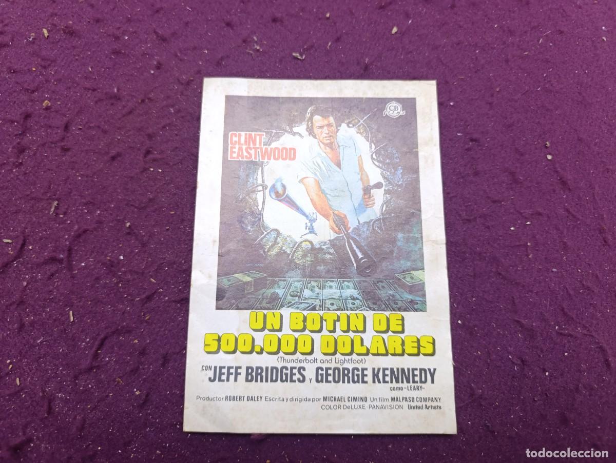 Cine: Folleto de Mano de Cine, Un Bot&iacute;n de 500.000 D&oacute;lares