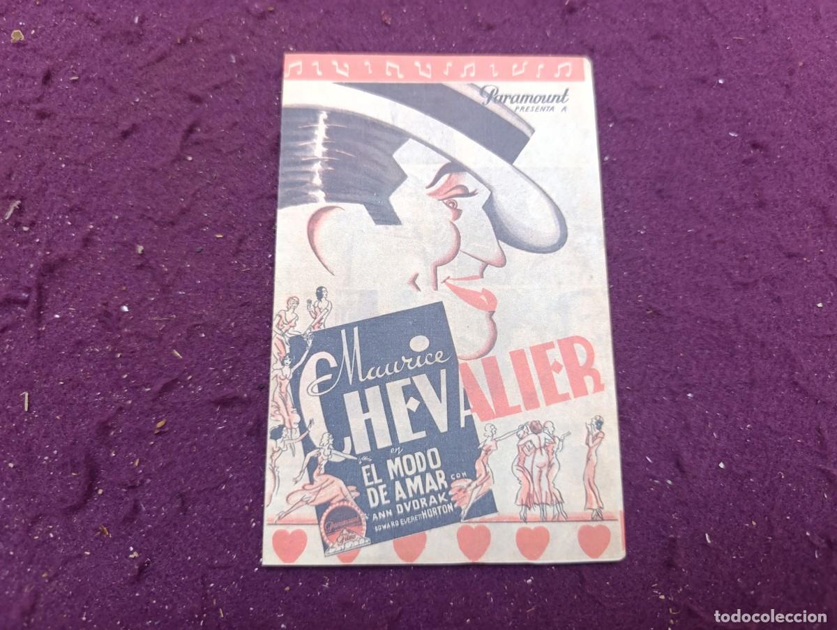Flyers Publicitaires de Films Anciens: Folleto de Mano de Cine, El Modo de Amar