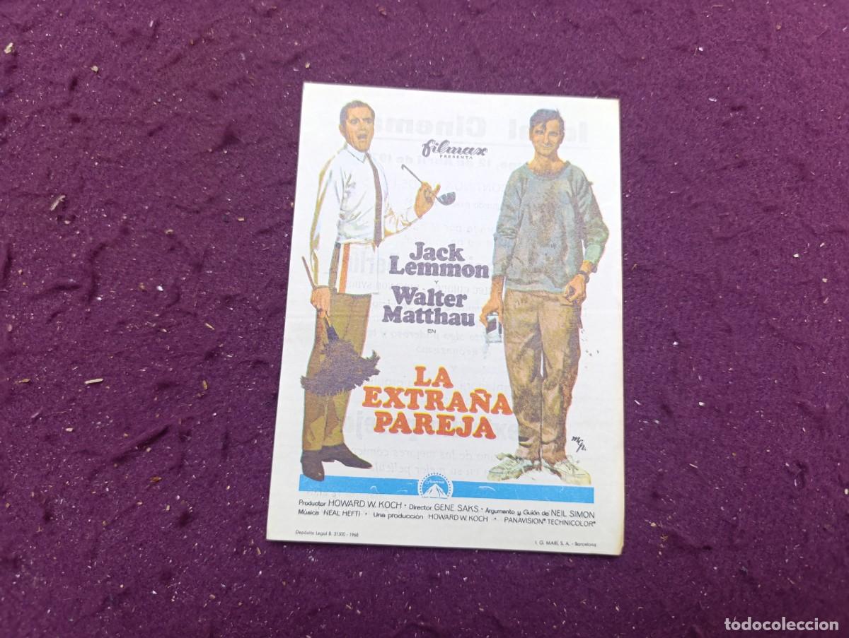 Cinema: Folleto de Mano de Cine, La Extra&ntilde;a Pareja
