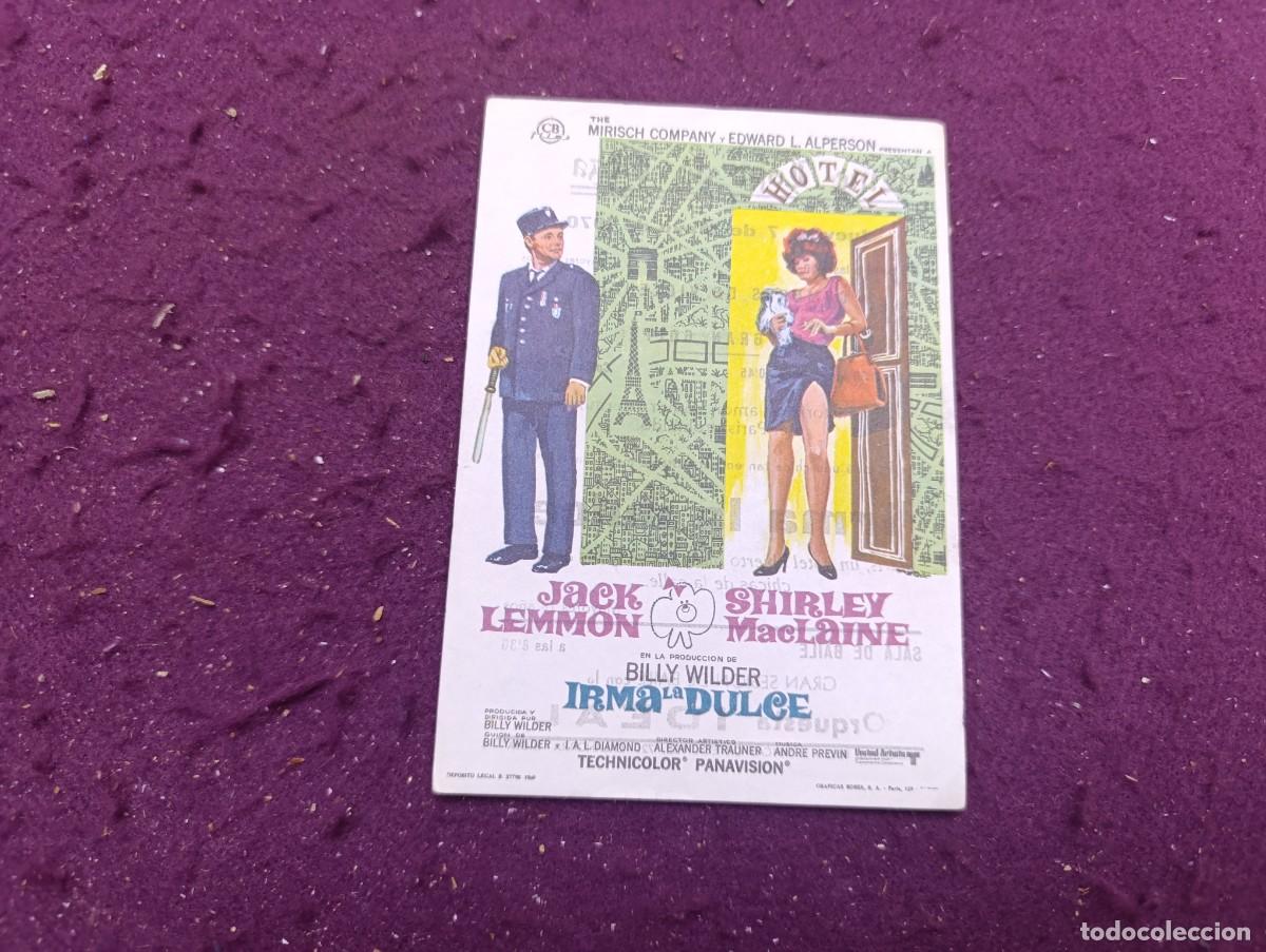 Flyers Publicitaires de Films Anciens: Folleto de Mano de Cine, Irma la Dulce