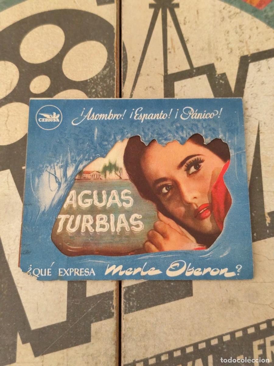 Cine: Aguas turbias doble troquelado con publicidad Teatro Villamarta Jerez