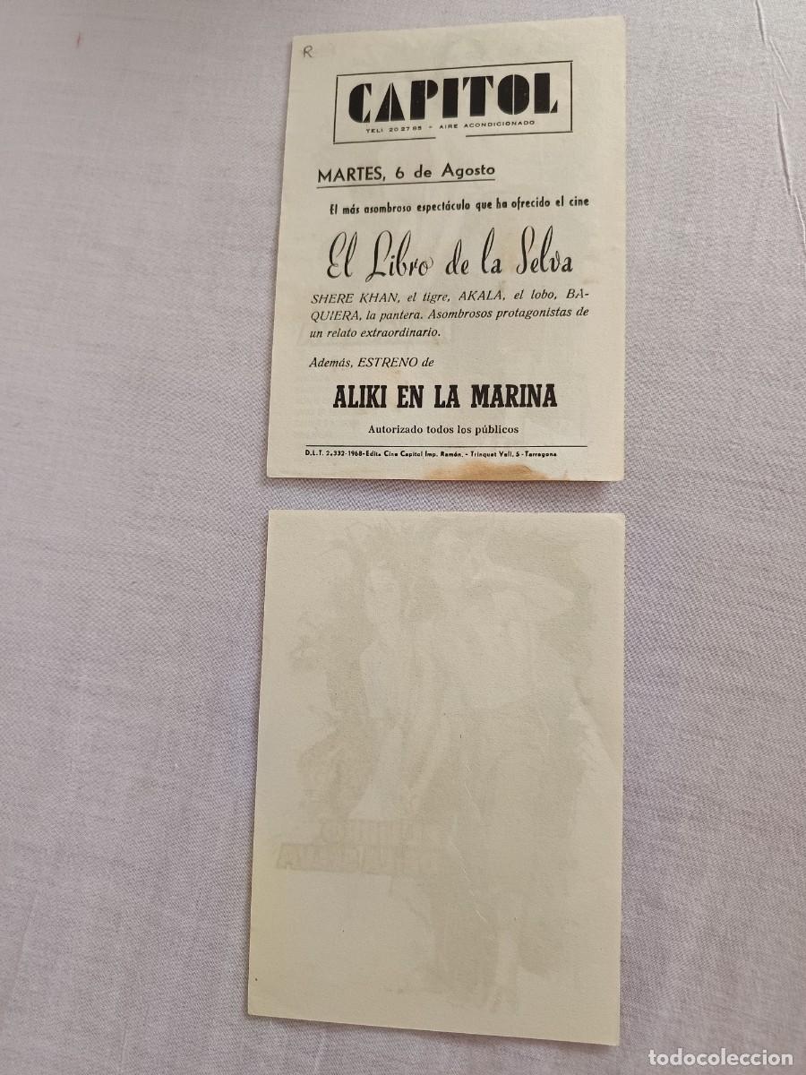 Cine: 2 PROGRAMAS DE CINE EL LIBRO DE LA SELVA SABU - Foto 2