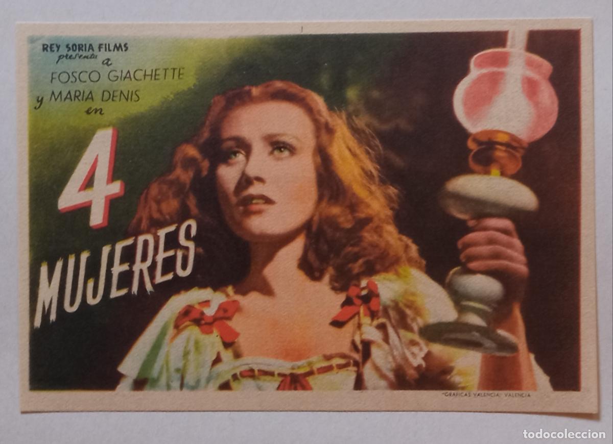 Cine: PROGRAMA DE CINE. FOSCO GIACHETTE. 4 MUJERES. AL DORSO SINOPSIS DE LA PEL&Iacute;CULA