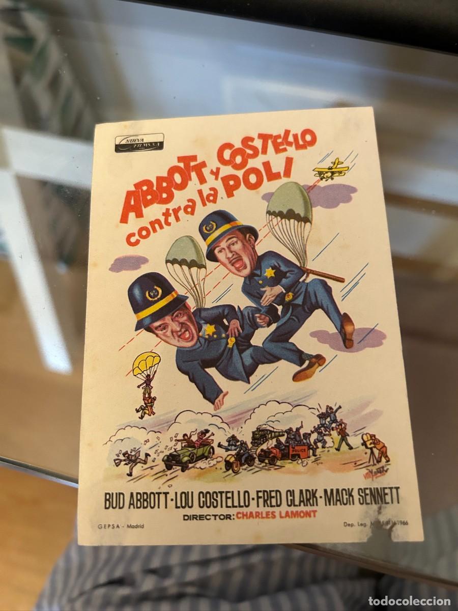  Foglietti di film di film antichi di cinema: ABBOT Y COSTELLO CONTRA LA POLI SIN PUBLICIDAD COMO SE VE 144