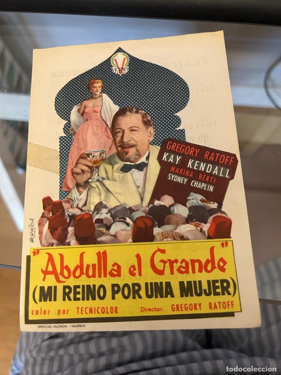 Cine: ABDULLA EL GRANDE TEATRO UNION JAQUESA JACA BUEN ESTADO CON PUBLICIDAD 146