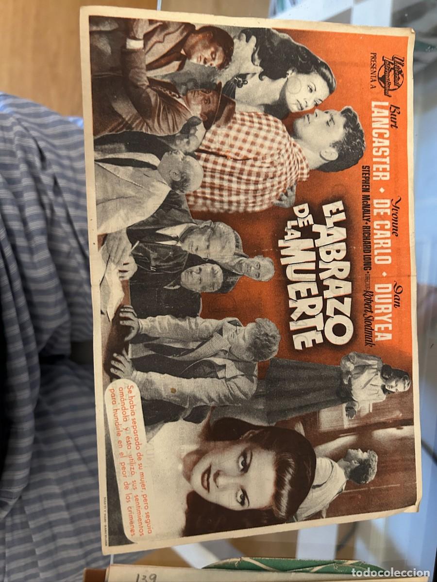 Cine: EL ABRAZO DE LA MUERTE CINE DORADO ZARAGOZA CON PUBLICIDAD BUEN ESTADO 157