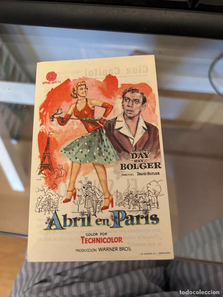 Cine: ABRIL EN PARIS CINE CAPITOL SANTA COLOMA DE GRAMANET CON PUBLICIDAD BUEN ESTADO 158
