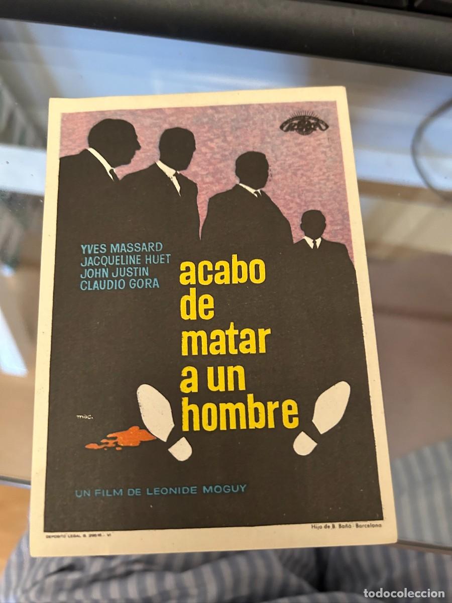 Cine: ACABO DE MATAR A UN HOMBRE SIN PUBLICIDAD BUEN ESTADO 163