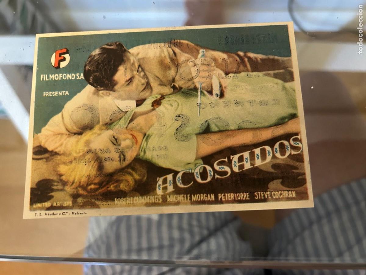 Cine: ACOSADOS CINE RIALTO CASTELLON CON PUBLICIDAD BUEN ESTADO 170