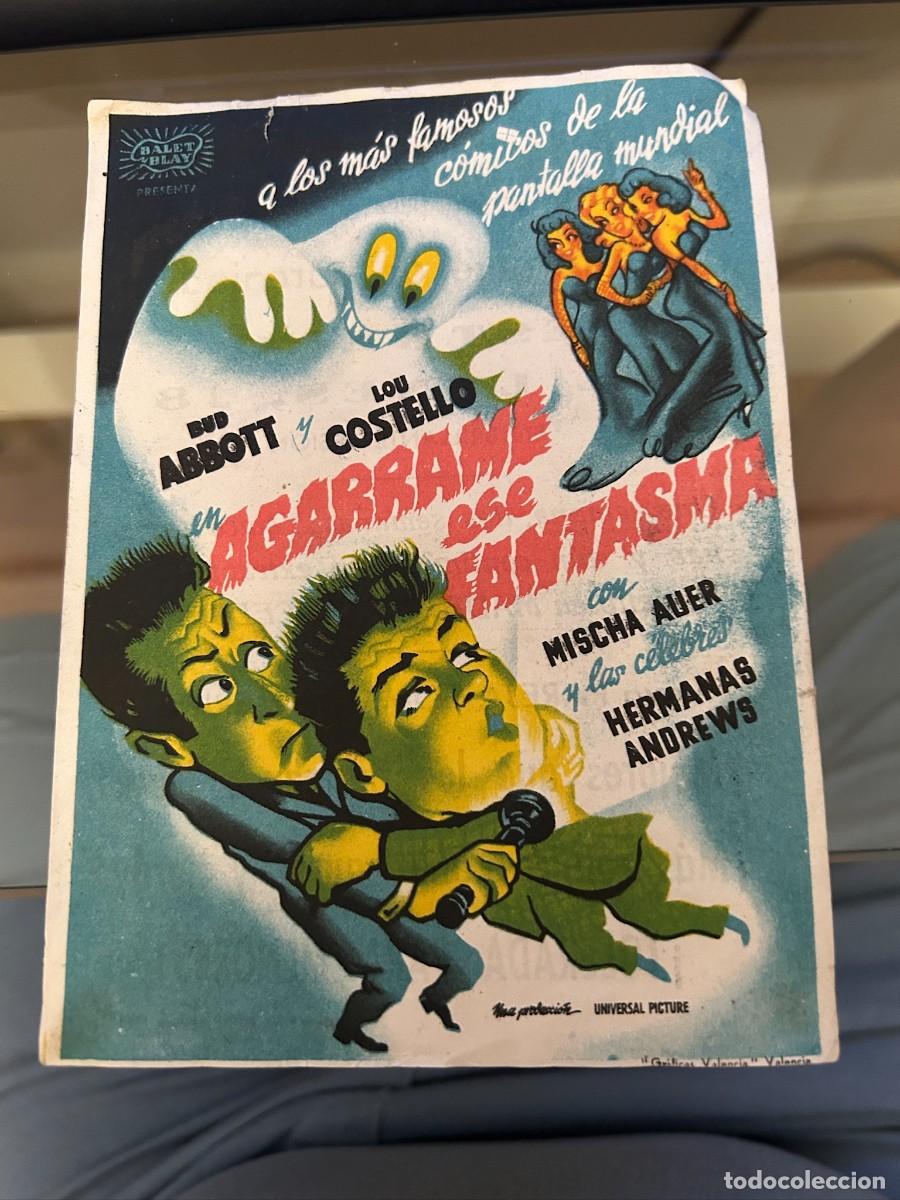 Cine: agarrame ese fantasma cinema goya zaragoza con publicidad buen estado 213