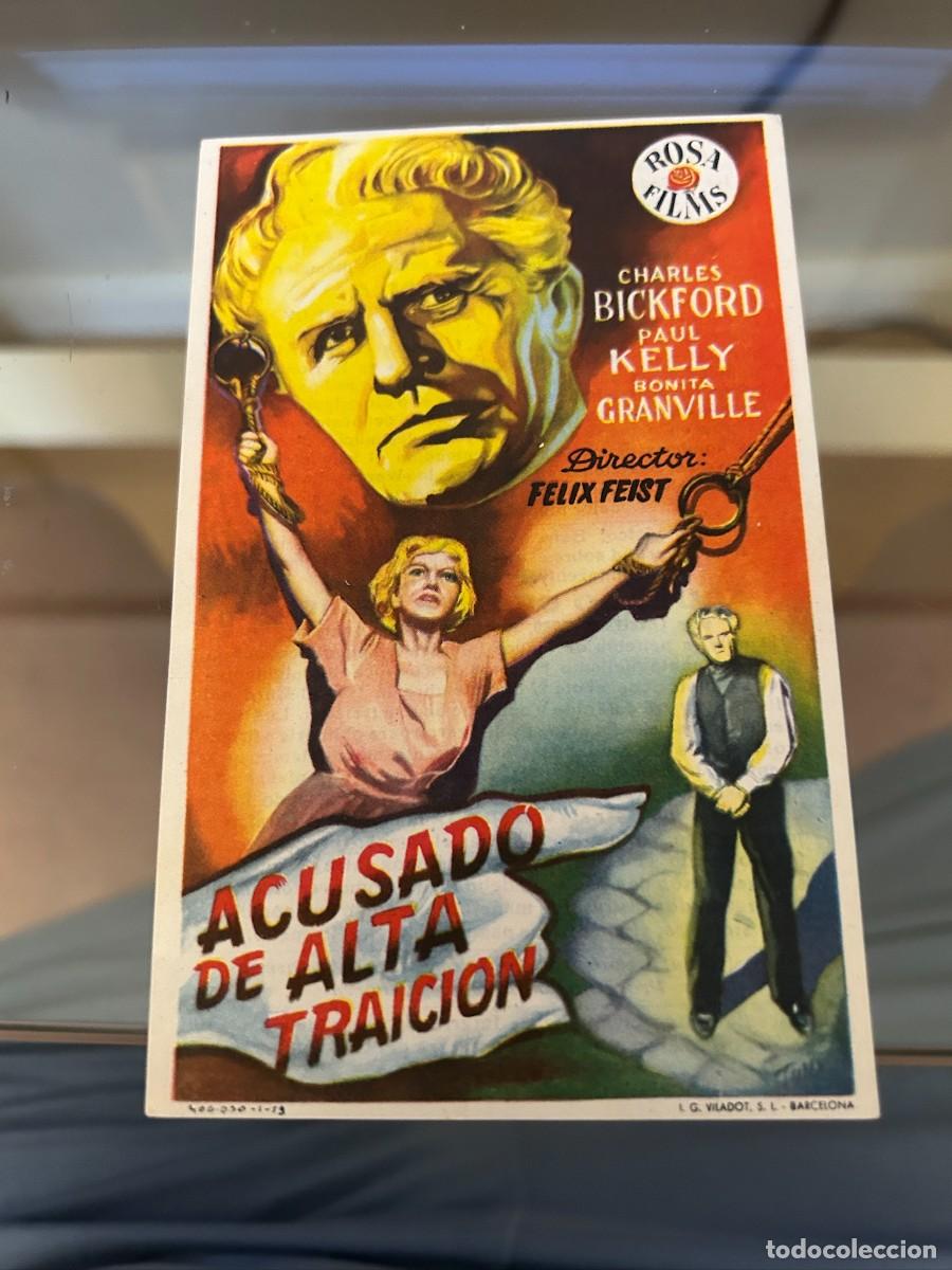 Cine: ACUSADO DE ALTA TRAICIONCINES VICTORIA Y NACIONAL CON PUBLICIDAD 177