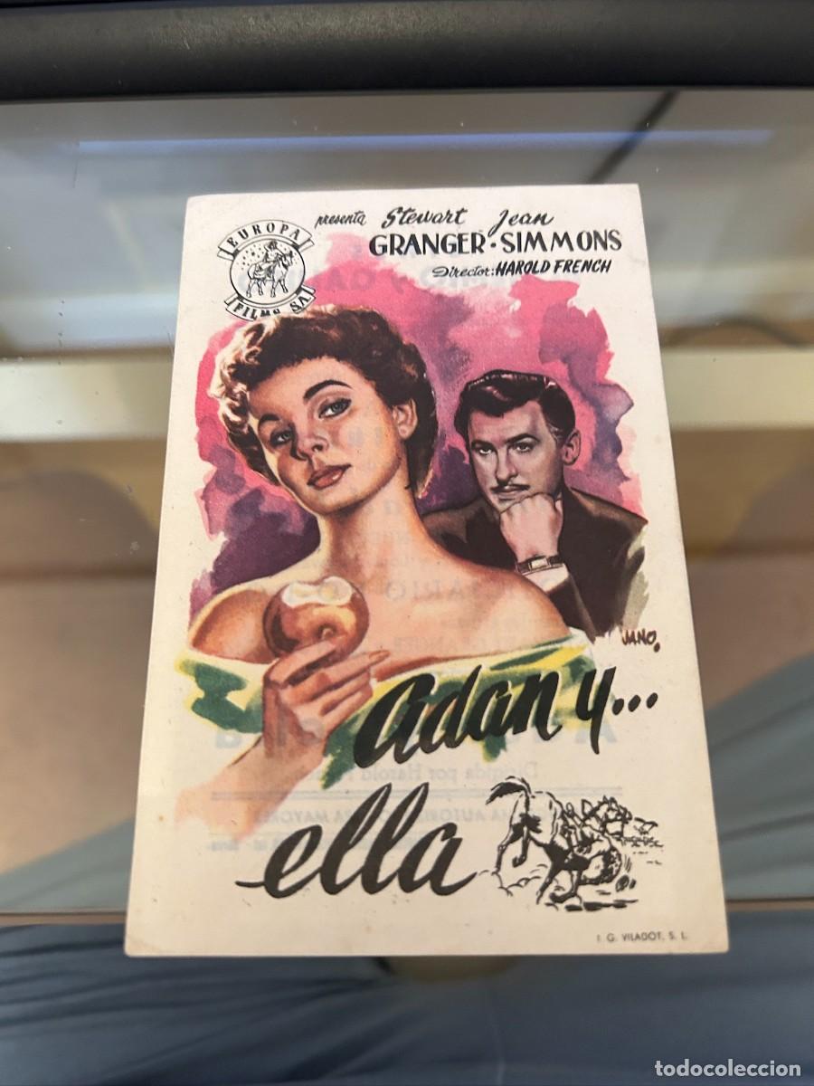 Cine: ADAN Y.... ELLA CINES BOHEMIO Y GALILEO BARCELONA CON PUBLICIDAD BUEN ESTADO 179