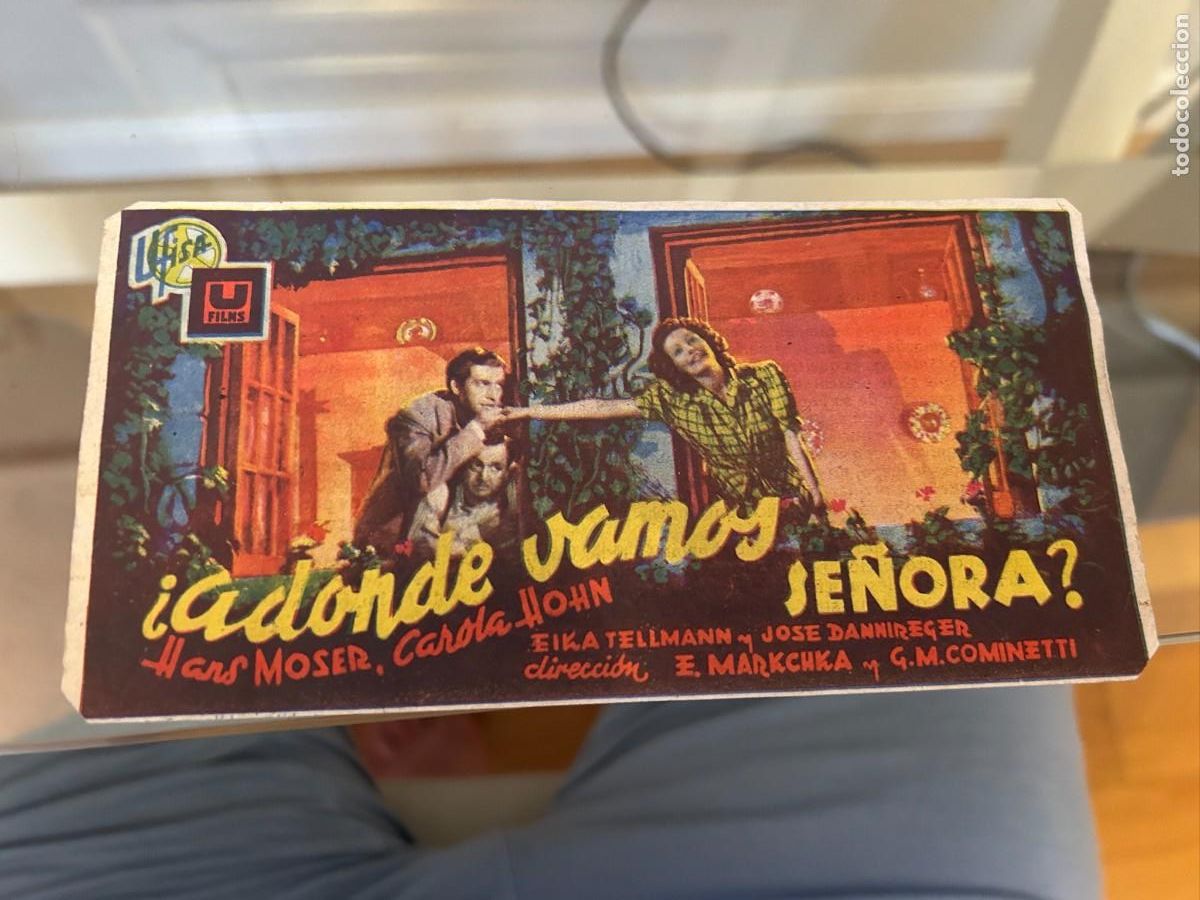Cine: &iquest; adonde vamos se&ntilde;ora ? cinema alhambra zaragoza como se aprecia con publicidad 194