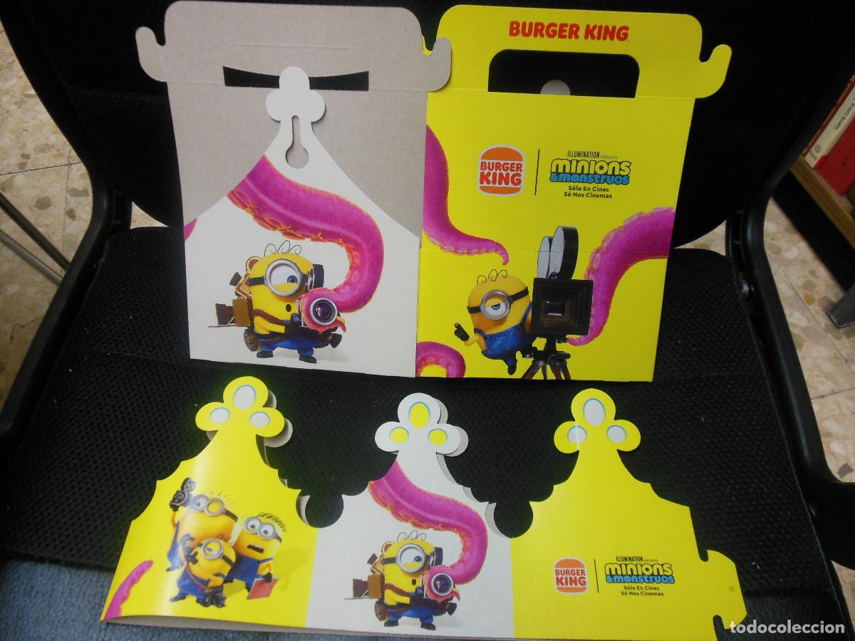Cine: MINIONS & MONSTRUOS PROGRAMA DE CINE 2026 PROMO BURGER KING - CAJA Y CORONA