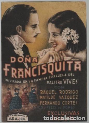 Cine: PROGRAMA DE CINE: DO&Ntilde;A FRANCISQUITA PC-11663 - Foto 1
