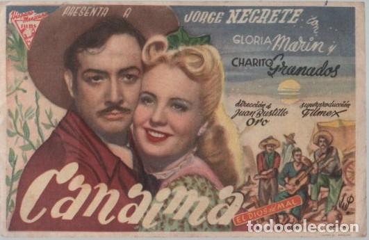 Cine: PROGRAMA DE CINE: CANAIMA PC-11664 - Foto 1