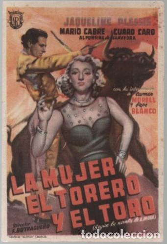 Cine: PROGRAMA DE CINE: LA MUJER EL TORERO Y EL TORO PC-11666 - Foto 1