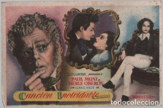 Cine: PROGRAMA DE CINE: CANCI&Oacute;N INOLVIDABLE PC-11673 - Foto 1