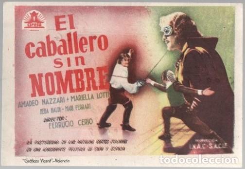 Cine: PROGRAMA DE CINE: EL CABALLO SIN NOMBRE PC-11677