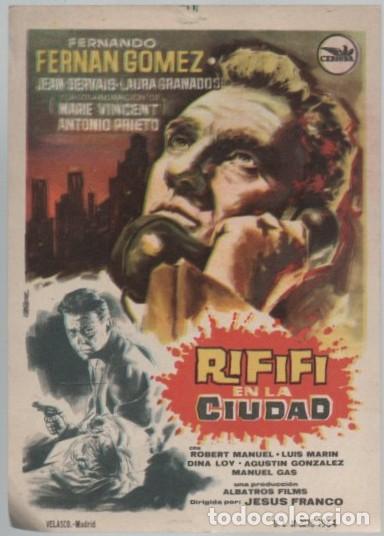 Cine: PROGRAMA DE CINE: RIFIFI EN LA CIUDAD PC-11683