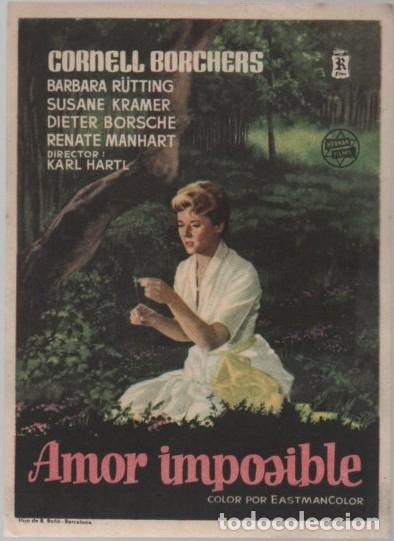 Cine: PROGRAMA DE CINE: AMOR IMPOSIBLE PC-11688