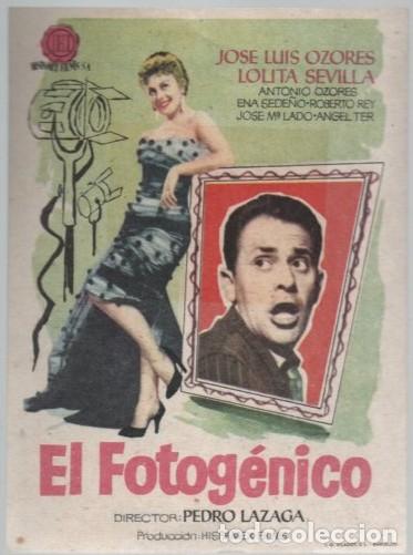 Cine: PROGRAMA DE CINE: EL FOTOGENICO PC-11689