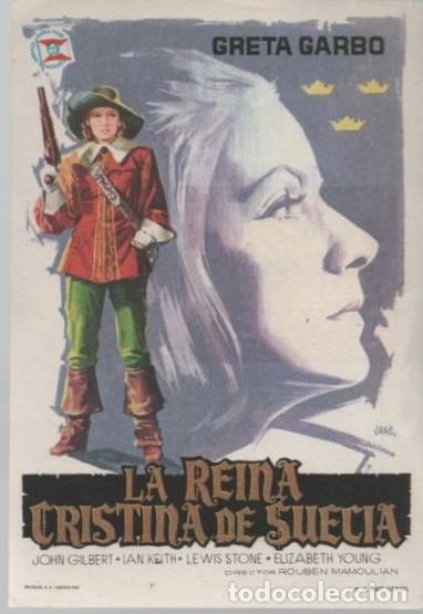 Cine: PROGRAMA DE CINE: LA REINA CRISTNA DE SUECIA PC-11699