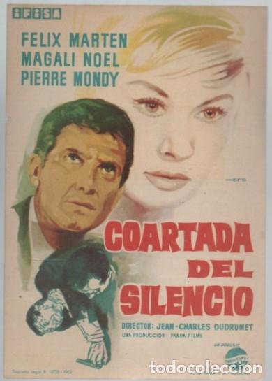 Cine: PROGRAMA DE CINE: COARTADA DEL SILENCIO PC-11702 - Foto 1