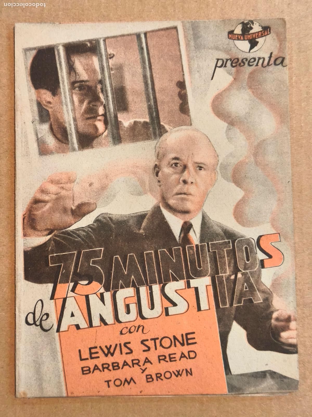 Cine: 75 MINUTOS DE ANGUSTIA PROGRAMA DE CINE 1945