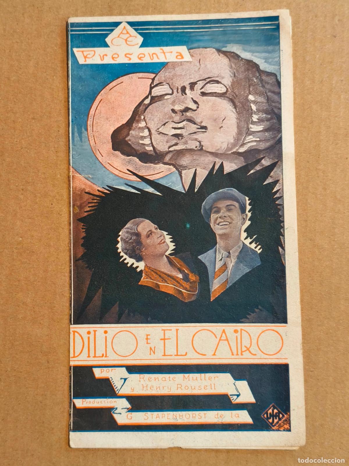 Cine: UN IDILIO EN EL CAIRO PROGRAMA DE CINE 1934