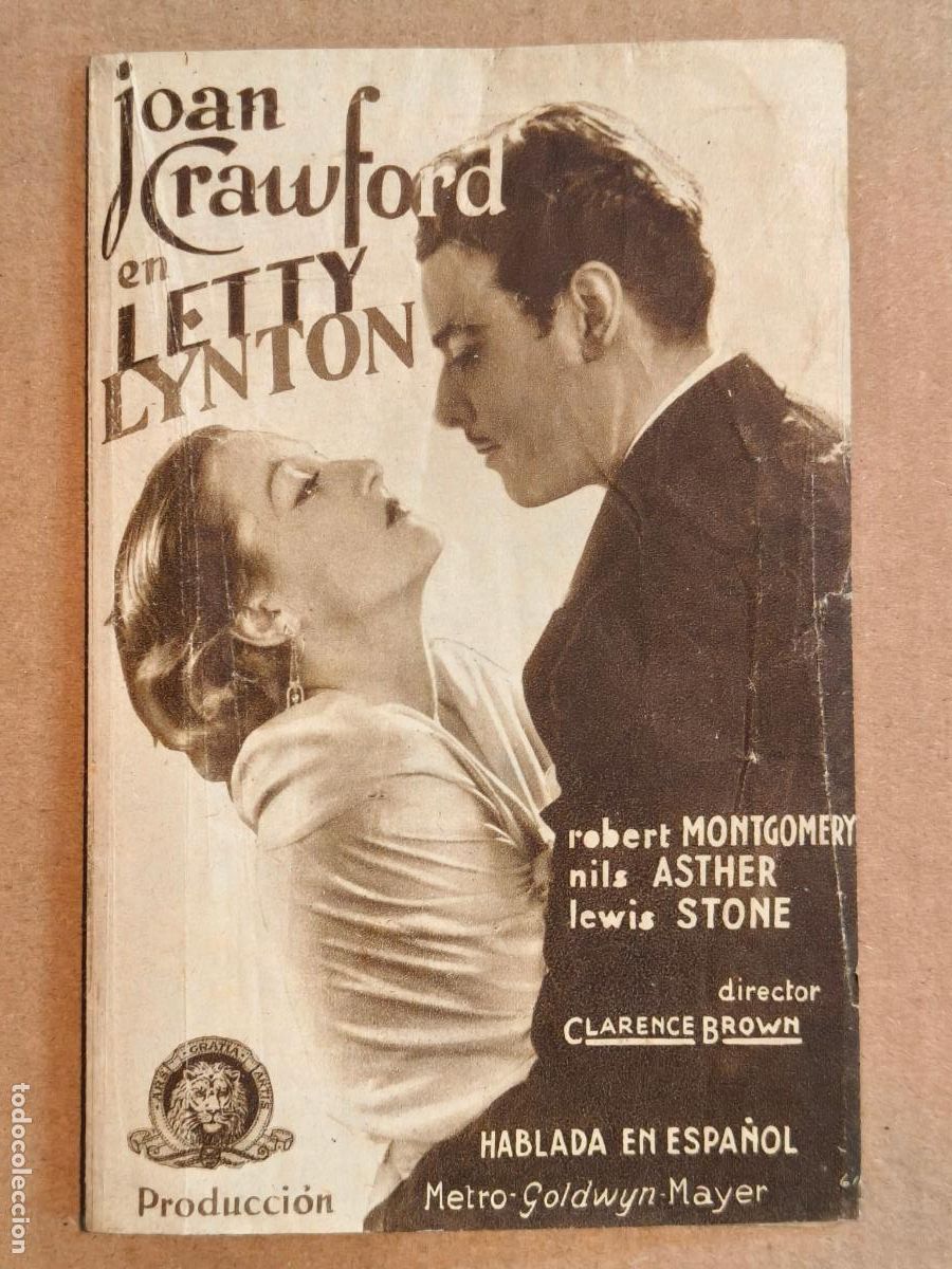 Cine: LETTY LYNTON PROGRAMA DE CINE 1935