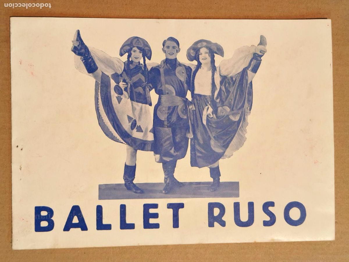  Flyers Publicitaires de films Anciens: BALLET RUSO OLIVA DE VILANOVA PROGRAMA DE CINE 1927