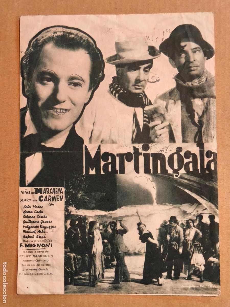 Cine: MARTINGALA PROGRAMA DE CINE 1941