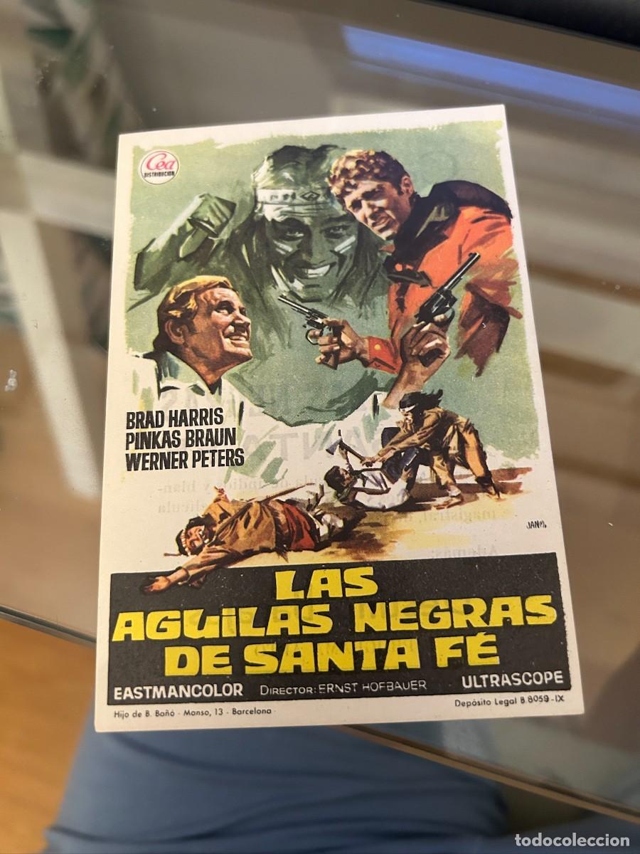 Cine: las aguilas negras de santa fe cine capitol tarragona con publicidad buen estado 249