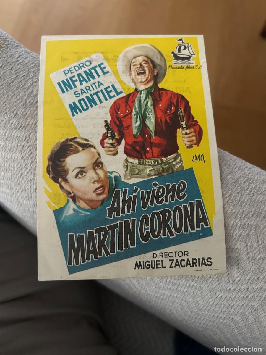 Cine: ahi viene martin corona cine lagasca barco de avila con publicidad buen estado 260