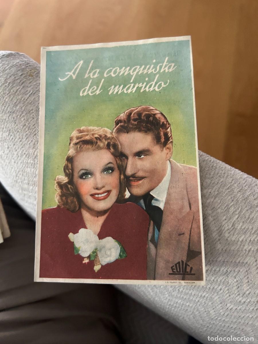 Cine: A LA CONQUISTA DEL MARIDO CINE LA CALANDRIA MASNOU CON PUBLICIDAD BUEN ESTADO 273