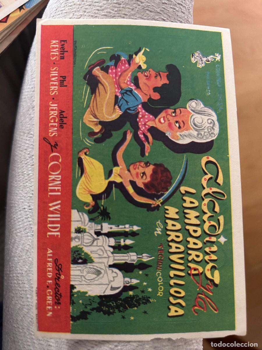 Cine: ALADINO Y LA LAMPARA MARAVILLOSA CINEMA SABOYA CASTELLON CON PUBLICIDAD BUEN ESTADO 276