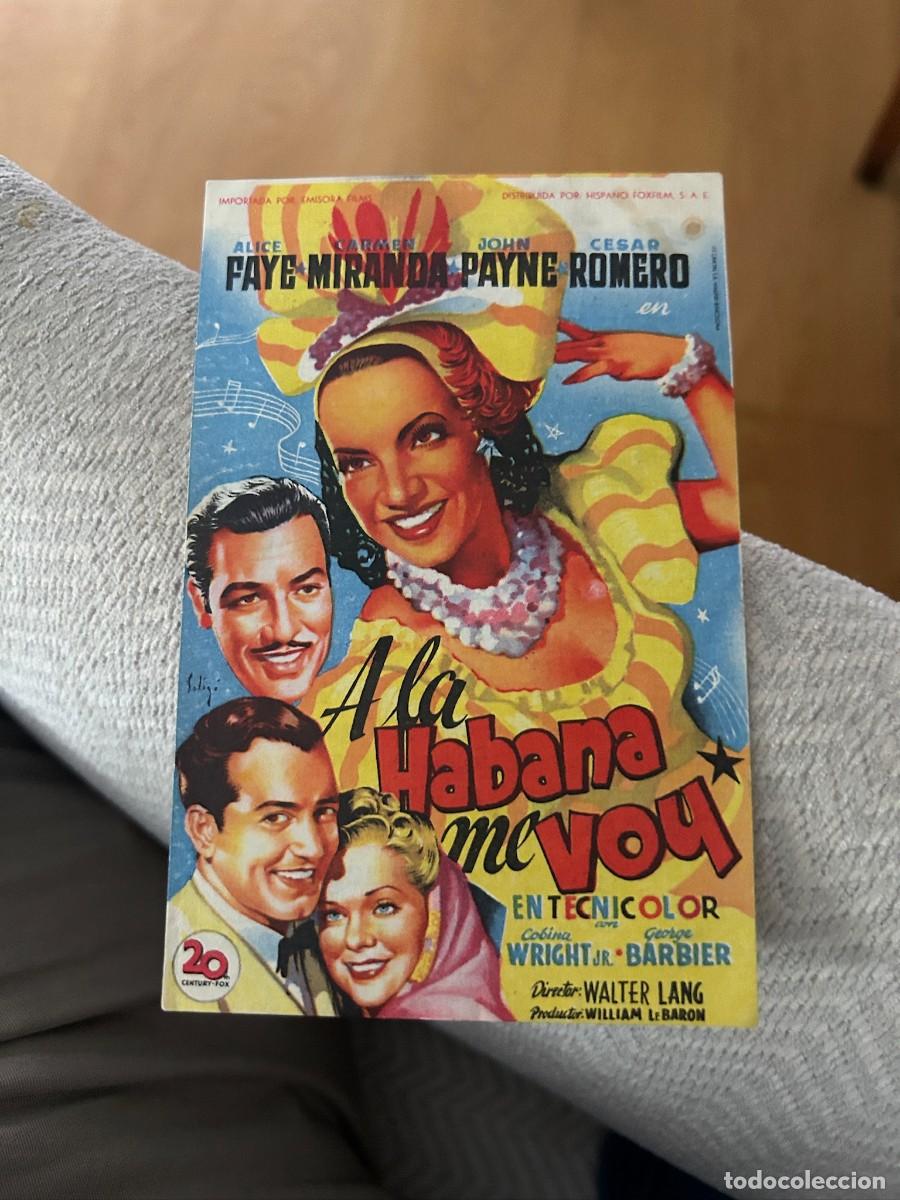 Cine: A LA HABANA ME VOY CINE NURIA CON PUBLICIDAD BUEN ESTADO 278