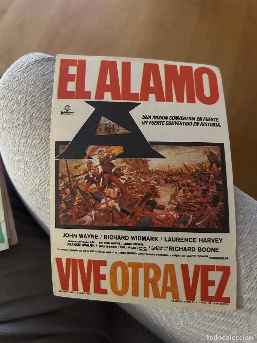 Cine: EL ALAMO VIVE OTRA VEZ JONH WAYNE SIN PUBLICIDAD BUEN ESTADO 283