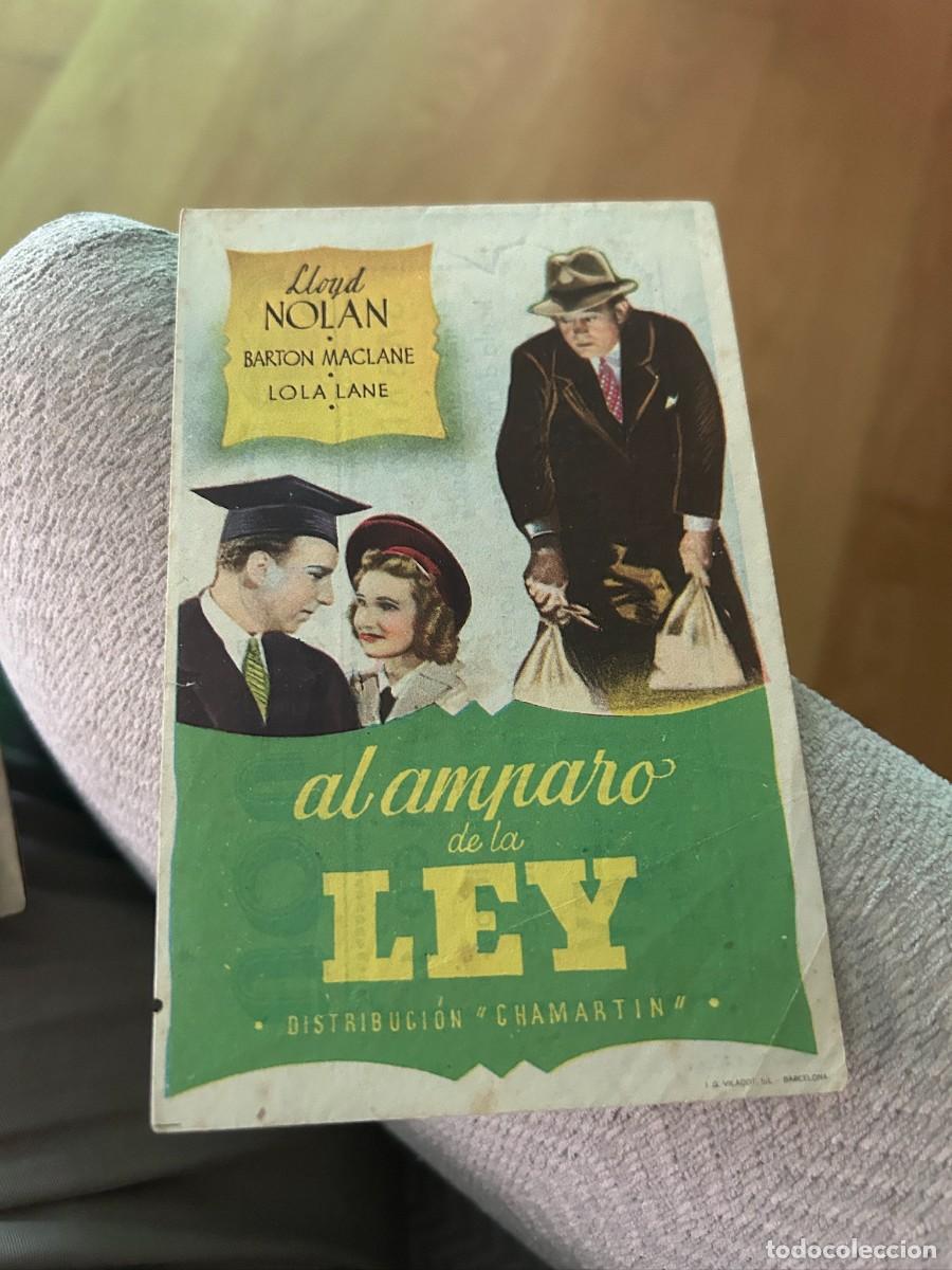 Cine: AL AMPARO DE LA LEY CINE TRIANON JAEN CON PUBLICIDAD BUEN ESTADO