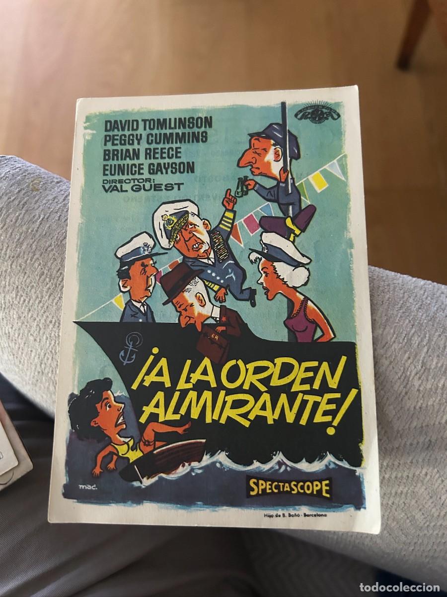 Cine: A LA ORDEN ALMIRANTE COLISEUM TARRAGONA CON PUBLICIDAD BUEN ESTADO 287