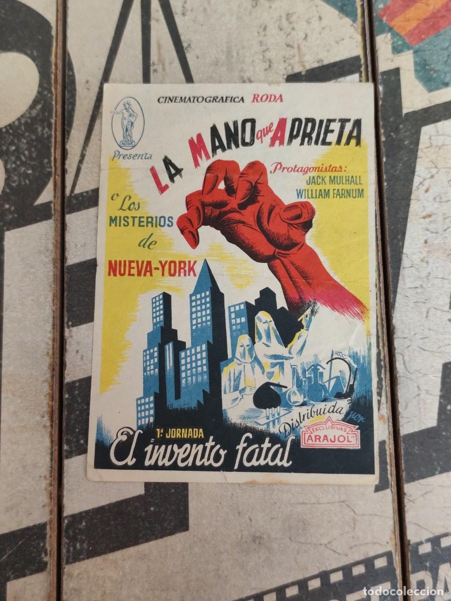 Cine: La mano que aprieta 1&deg;Jor El invento fatal sin publicidad