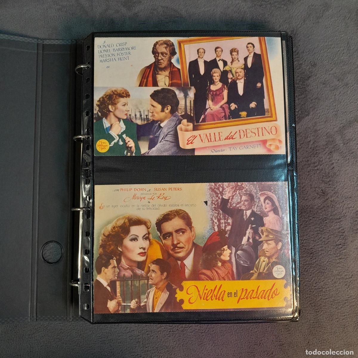 Cine: ALB-129 / 6. &Aacute;LBUM DE COLECCI&Oacute;N DEL CINE CL&Aacute;SICO. APROX 185 FOLLETOS. SIGLO XX