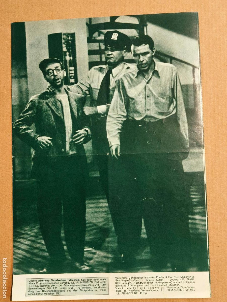 Cine: EL HOMBRE DEL BRAZO DE ORO PROGRAMA DE CINE ALEMAN - Foto 3