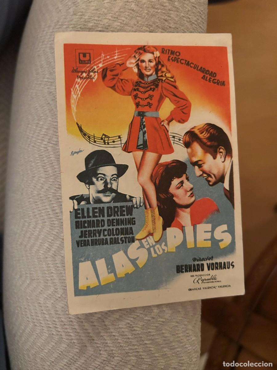 Cine: ALAS EN LOS PIES CINEMA ELISEOS ZARAGOZA CON PUBLICIDAD BUEN ESTADO 303