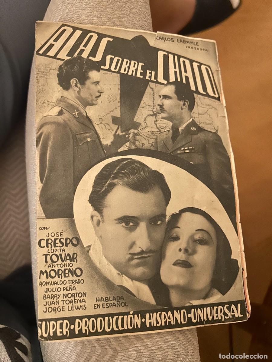 Cine: ALAS SOBRE EL CHACO SALON DORE ZARAGOZA BUEN ESTADO CON PUBLICIDAD 305