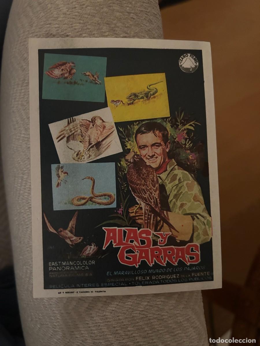 Cine: ALAS Y GARRAS FELIX RODRIGUEZ DE LA FUENTE SIN PUBLICIDAD BUEN ESTADO 308
