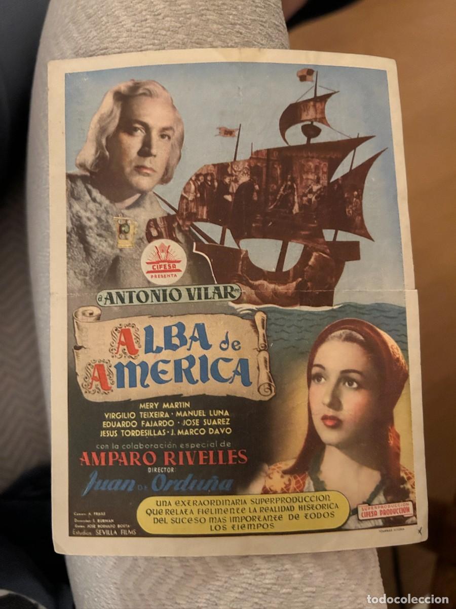 Cine: ALBA DE AMERICA CON PUBLICIDAD MONTERROSA BUEN ESTADO 310