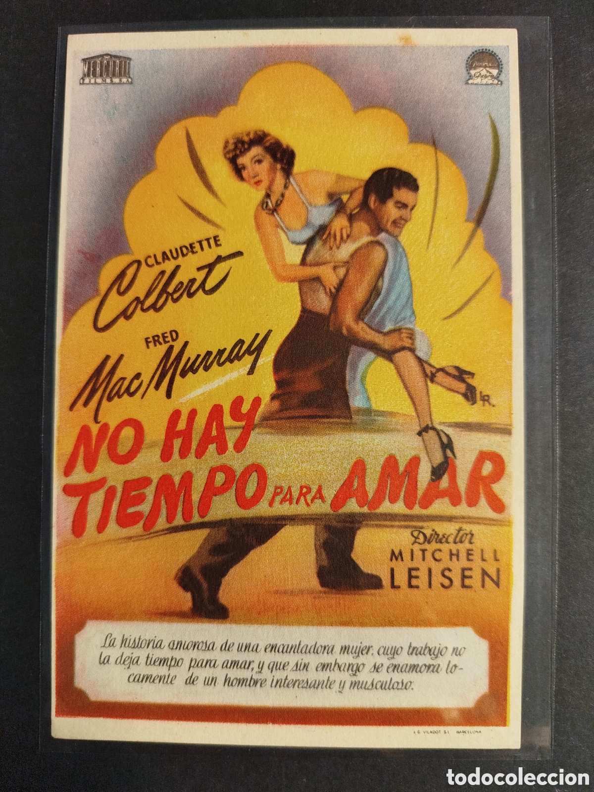Cine: NO HAY TIEMPO PARA AMAR S/PUBLICIDAD