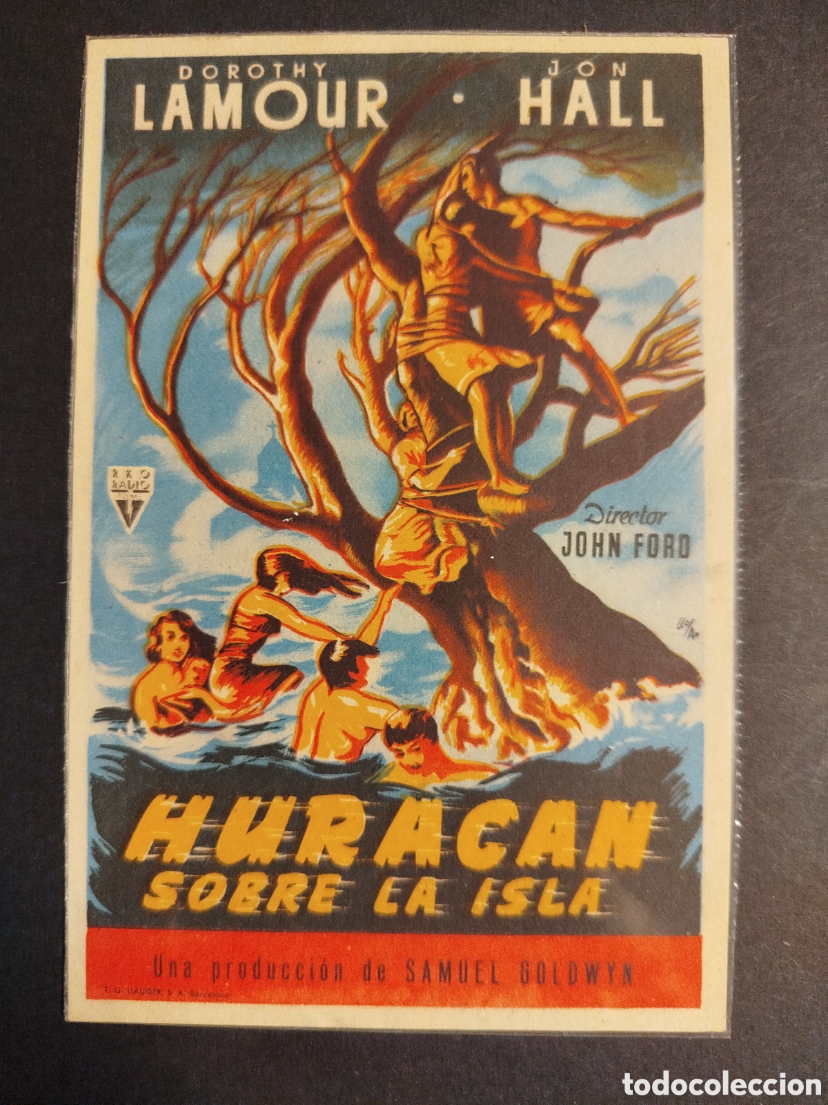 Cine: HURAC&Aacute;N SOBRE LA ISLA S/PUBLICIDAD